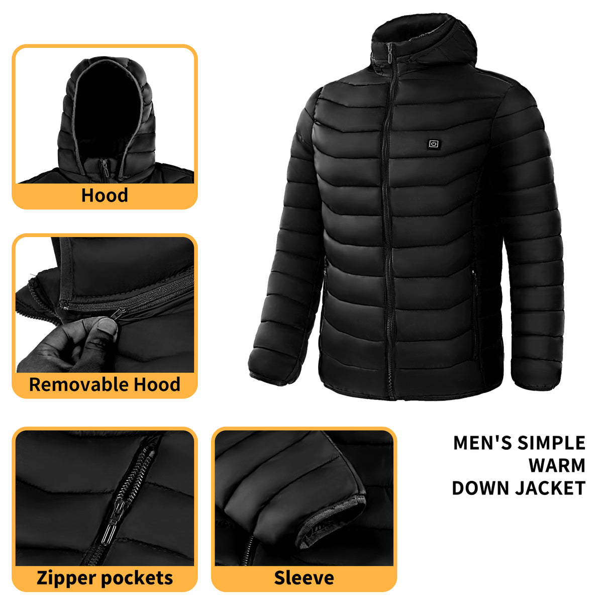 Heated Hooded Puffer Jacket, photo 14