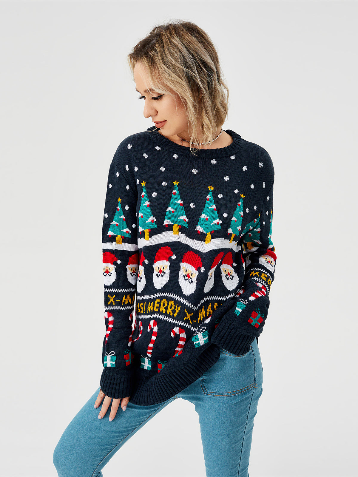 Reindeer Christmas Crew Neck Jumper, photo 6