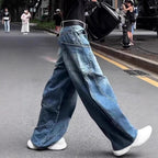 Pleated Front Wide Leg Jeans, photo 2