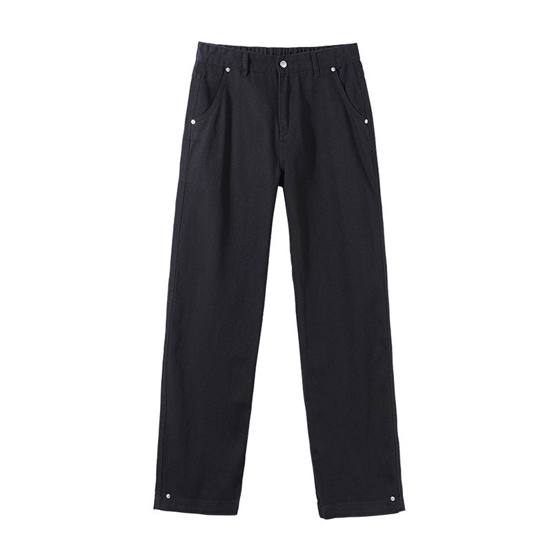 Black Straight Leg Loose Jeans, photo 1